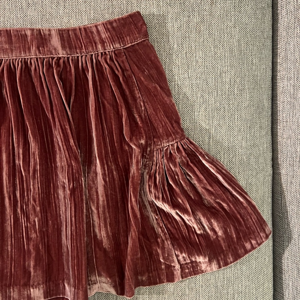Madewell Velvet Mini Skirt - Picture 2 of 5